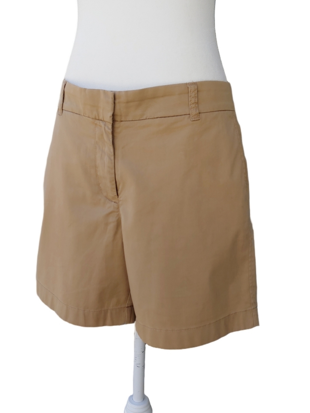 J. Crew Women's Classic Stretch Chino Shorts in Tan size 10